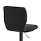 Armen Living Bardot Adjustable Height Black Faux Leather Swivel Bar Stool LCBABABLBL - alternate 2